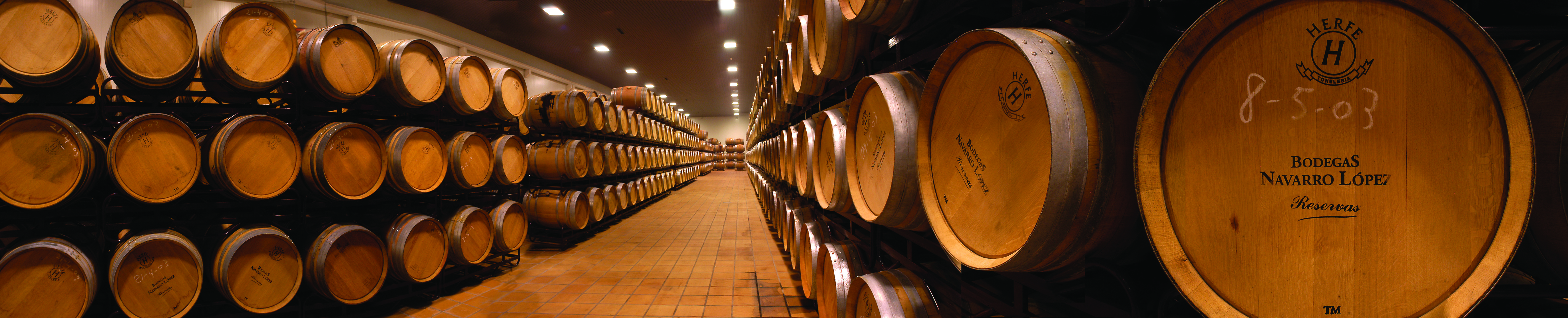 Oak wine barrels